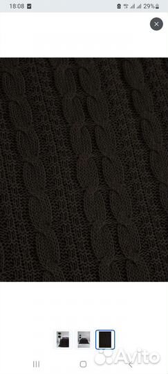 Плед вязаный новый хлопок