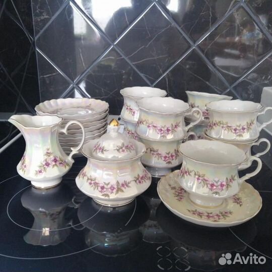 Чайный фарфоровый сервиз