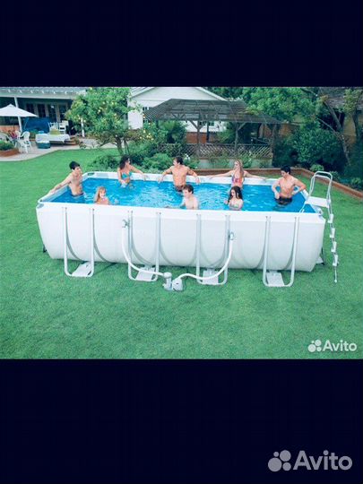 Каркасный бассейн прямоугольный