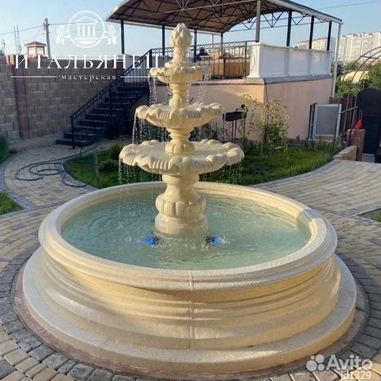 Фонтан Тюльпан 3 уровня с шишкой