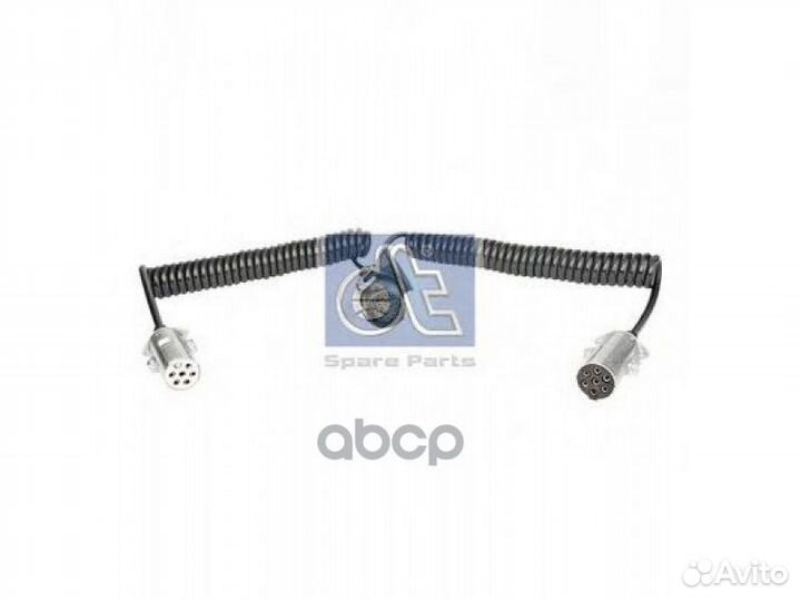 Кабель спиральный двойной с 3 штекерами,1x15 +