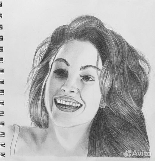 Портрет по фото карандашом