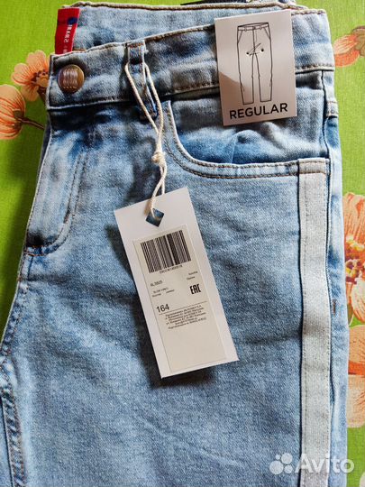 Джинсы regular новые 164 размер