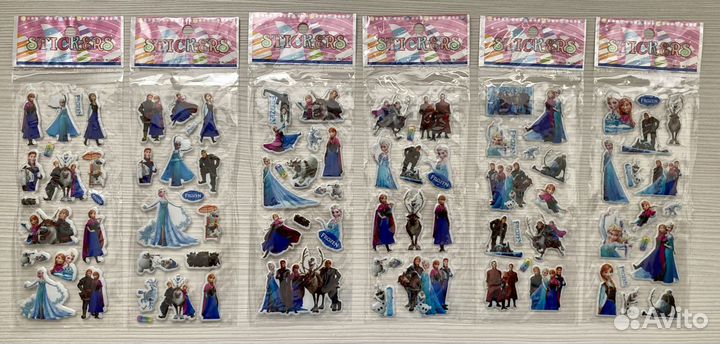 Объемные 3D наклейки для девочек 26 листов