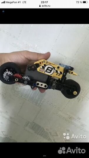 Lego technic погрузчик мотоцикл