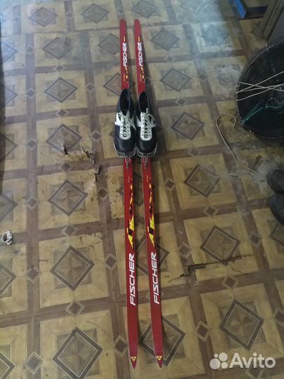 Лыжи Fischer с ботинками