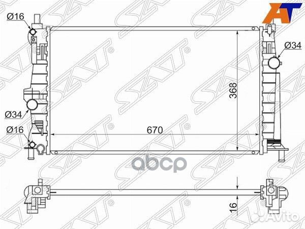 Радиатор Mazda 3 08-13 / Axela 09-13 SG-MZ0008-2
