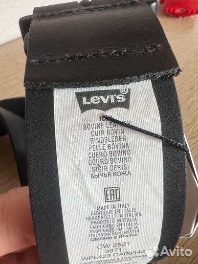Мужской ремень levis новый Натуральная кожа