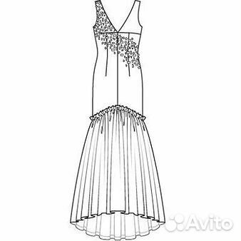 Бумажная выкройка вечернее платье