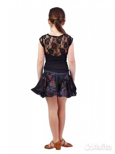 Комплект для бальных танцев(юбка+блузка+брюки)