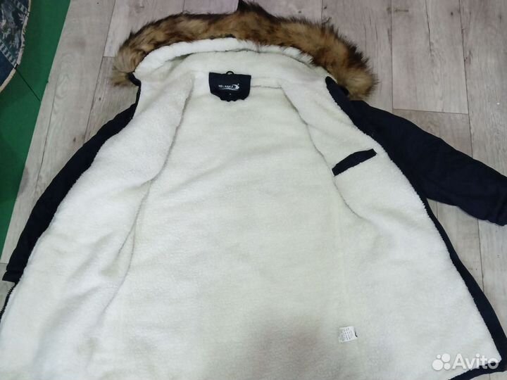 Парка женская с натуральным мехом