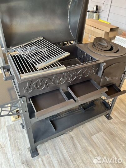 Мангал коптильня смокер