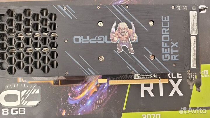 Видеокарта Palit RTX 3070 gamingpro OC 8gb