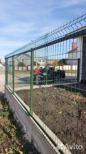 Забор сетка 3d, высота 0.83м