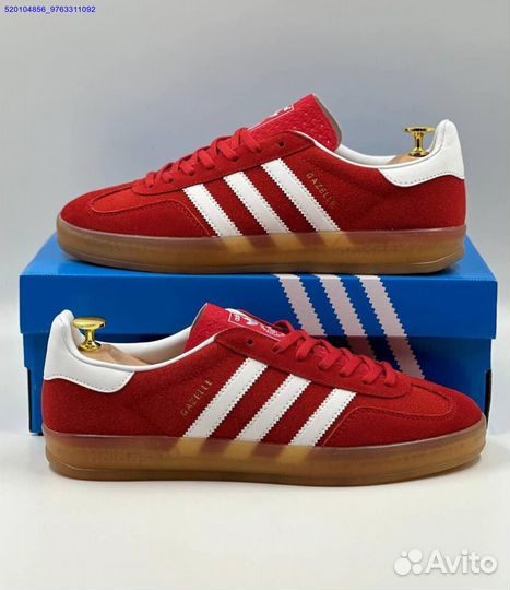 Кроссовки Adidas Gazelle Red (Арт.35717)