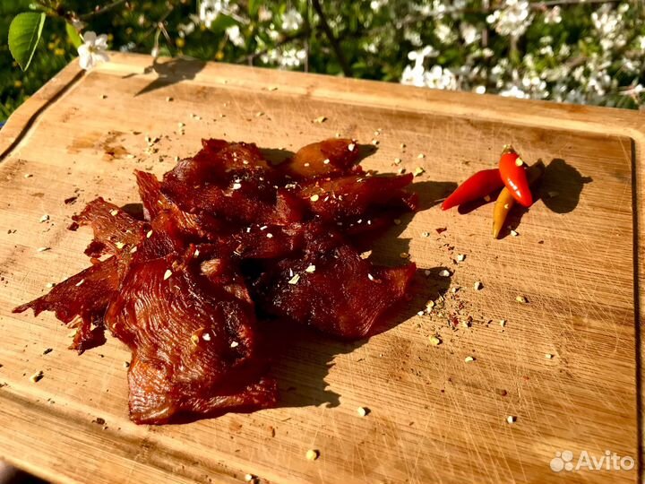 Мясные чипсы джерки вяленое мясо