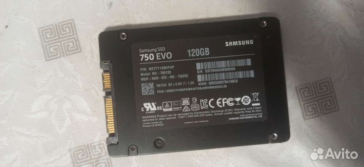 SSD 120gb Samsung evo