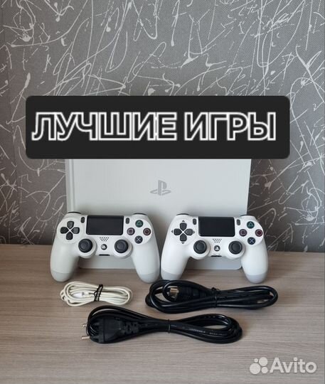 Sony PS4 Slim + 2 геймпада/ Лучшие игры