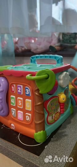 Музыкальный куб fisher price с сортером