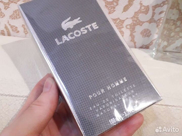 Lacoste pour homme 100ml туалетная вода мужская