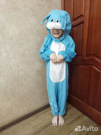 Заяц кигуруми, новогодний костюм