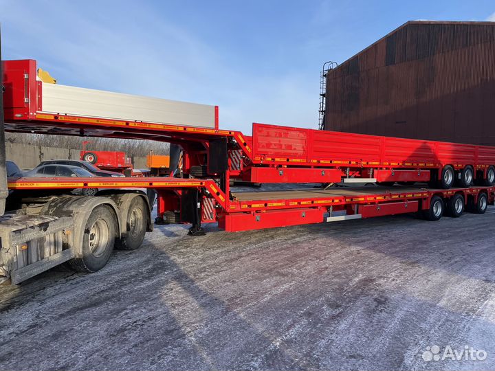 Полуприцеп трал (тяжеловоз) Berger 9853-0000050-05, 2023