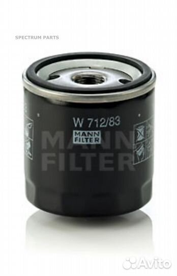 Mann-filter W71283 Фильтр масляный W712/83