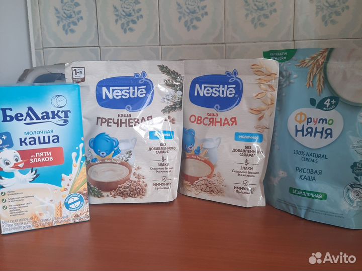 Детские каши молочные нестле