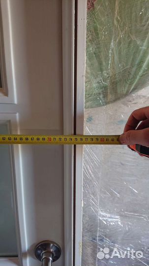 Дверь со стеклом б/у 700*2000