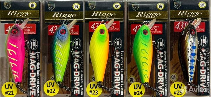Воблеры Zipbaits Rigge 43SP
