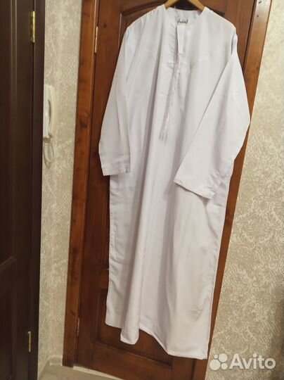 Крестильная мужская шелковая рубашка новая 60 разм