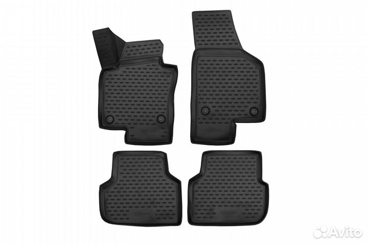 3d коврики в салон 4 шт. Volkswagen Jetta 6