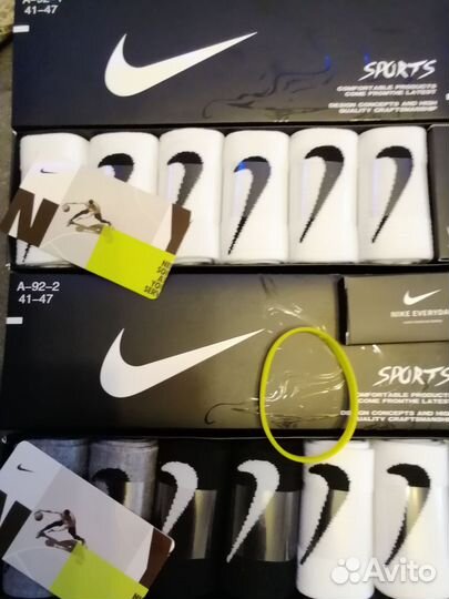 Носки Nike в подарочной коробке 6 штук