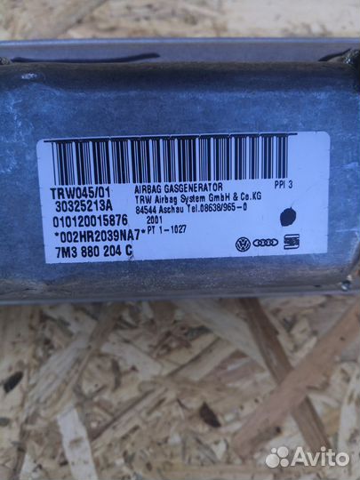 Подушка безопасности пассажирская (в торпедо) Volk