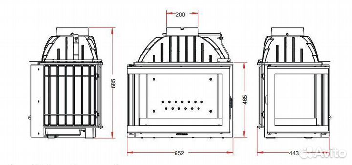 Каминная топка Invicta 700 Гранд Ангел принтинг