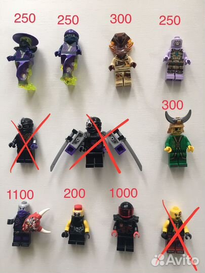 Lego минифигурки Ninjago