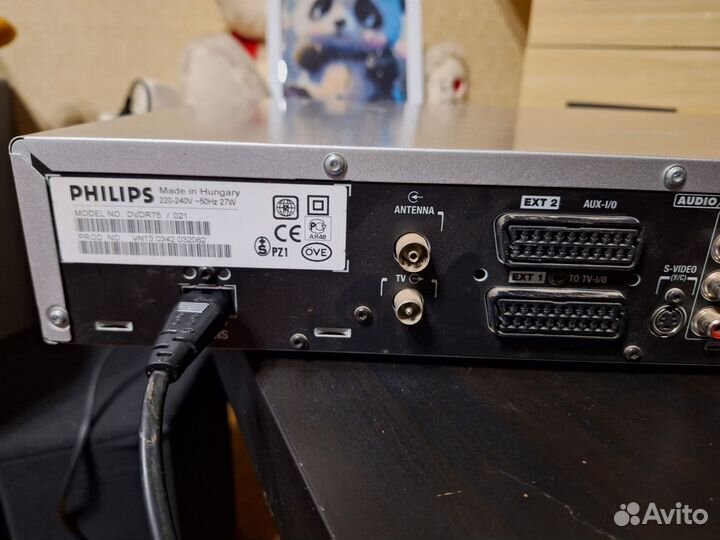Philips dvdr75/021 пищущий видео плеер