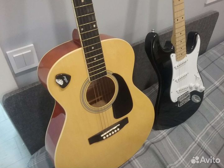 Электро гитара fender stratocaster 2021 и аккустик