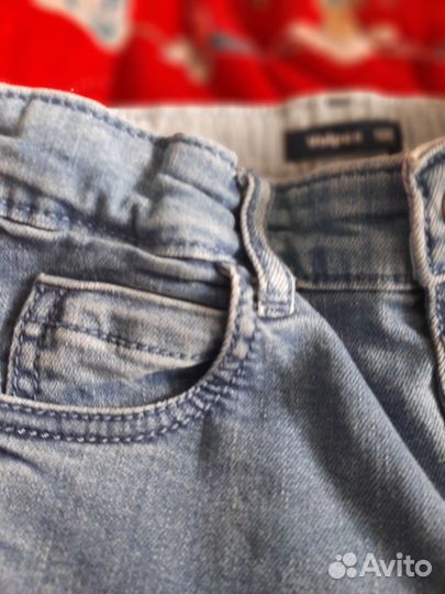 Стильные джинсы для девочки рост 122 см