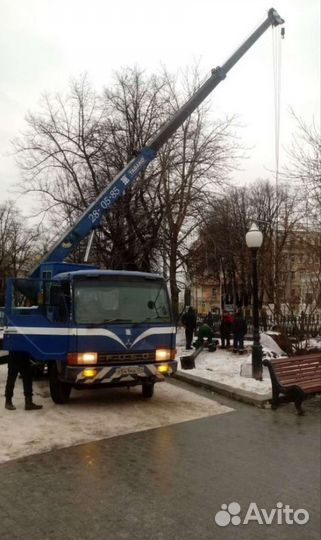 Аренда и услуги автокрана, 5 т, 18 м, с гуськом 6 м