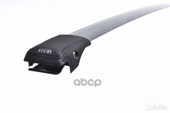 Багажник в сборе (серебро) для рейлингов с про