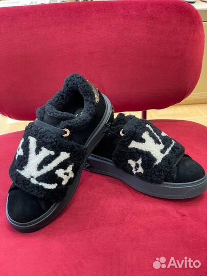 Кроссовки женские на меху Louis Vuitton