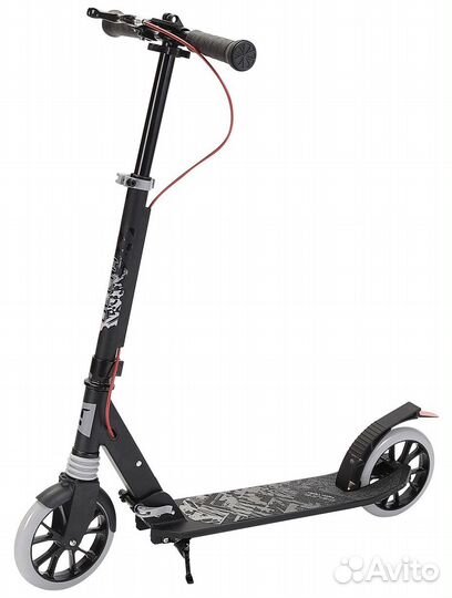 Самокат TechTeam Delta, черный-серый