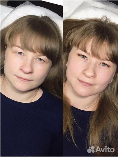 Наращивание ресниц.Оформление и окраши-е бровей