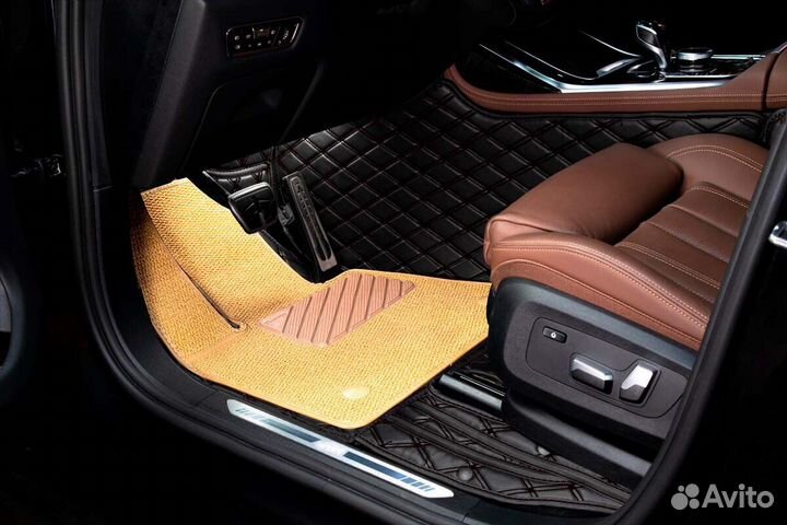 3D Коврики Range Rover Салон Багажник из Экокожи