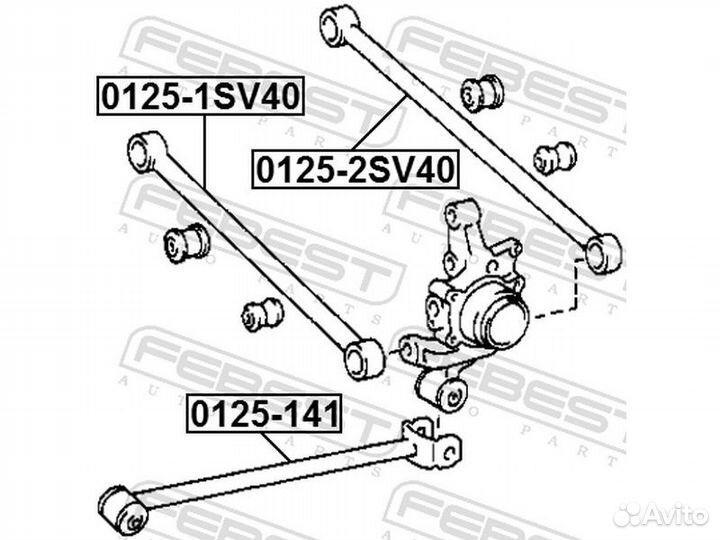 Тяга задняя поперечная Febest 01252SV40