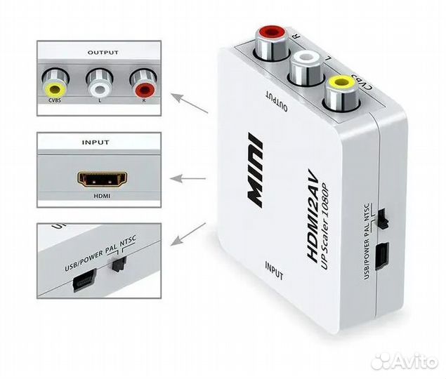 Конвертер адаптер AV2hdmi и обратно - hdtv-AV