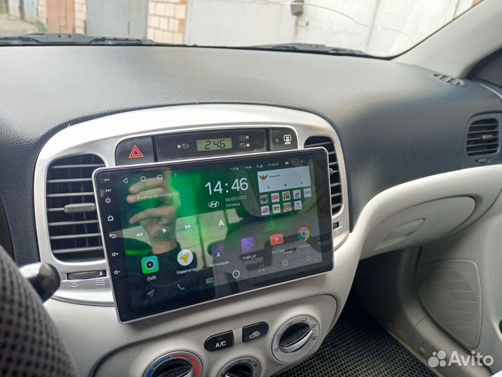 Android магнитола для Hyundai Accent 3, есть Teyes