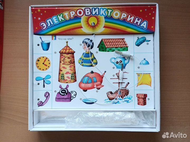 Электровикторина + 3 набора карточек 3-7 лет