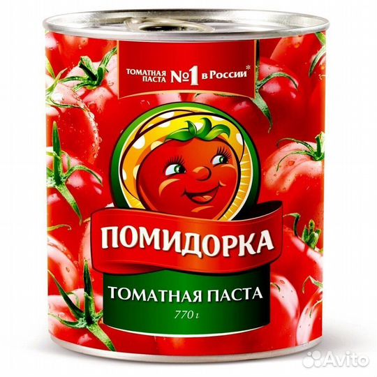 Консервация Томатная паста Помидорка 770г
